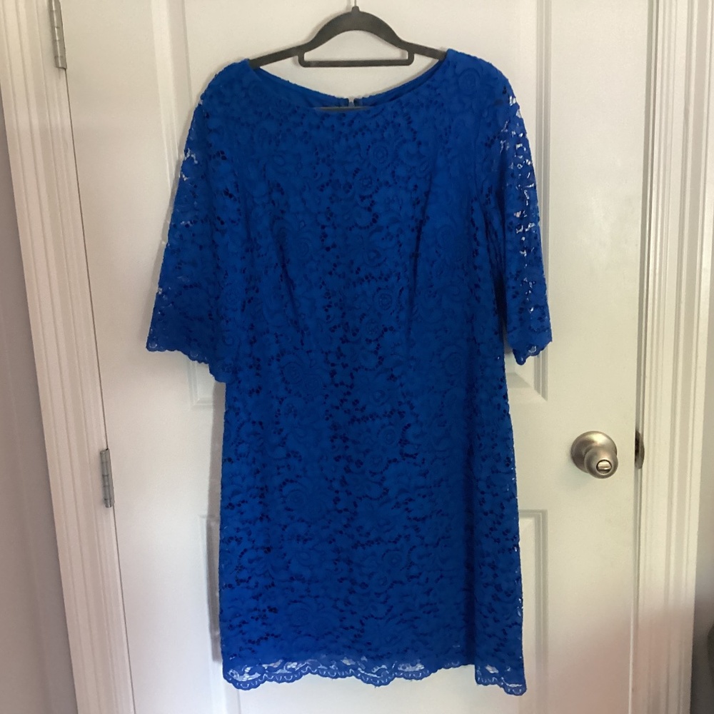 Ralph Lauren blue lace dress free shipping